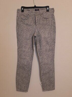 NYDJ Leopard Skinny Jeans Size 6